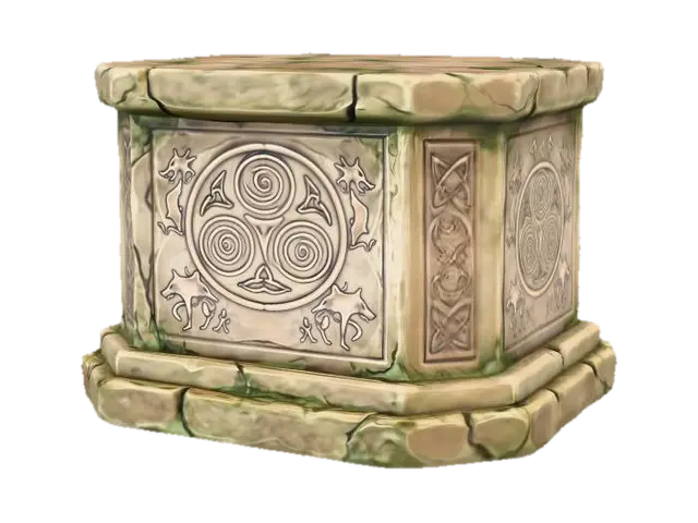 Ancient Stone Artifact - Talisman 3D model, vytvořený pomocí AI