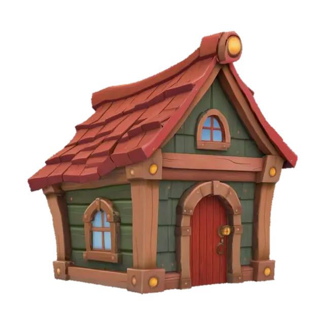 3D model for Whimsical Cottage