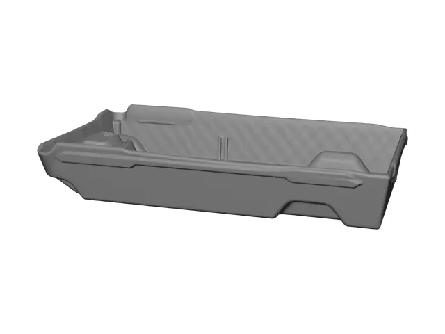 3D model for White plastic rectangular tray