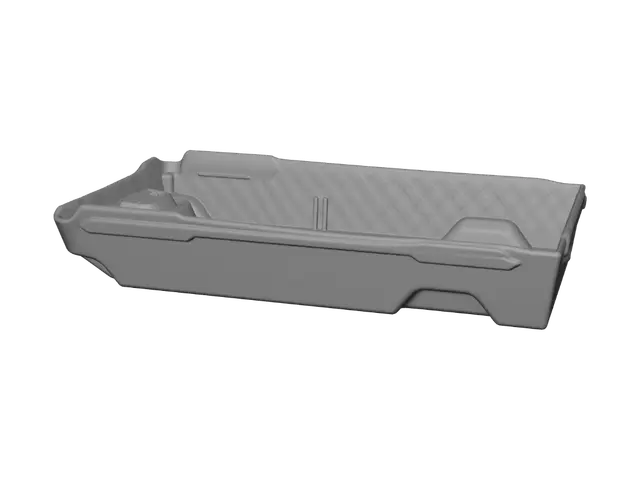 3D model for White plastic rectangular tray