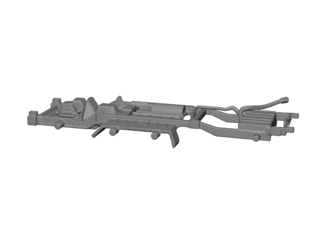 3D model for White Model Car Interior Frame