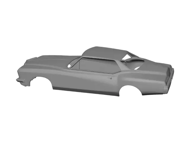 3D model for Vintage Muscle Car Body