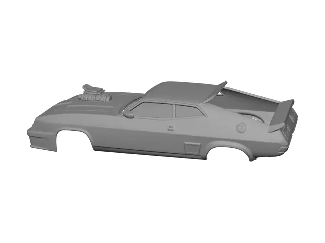 3D model for Supercharged Drag Muscle Car