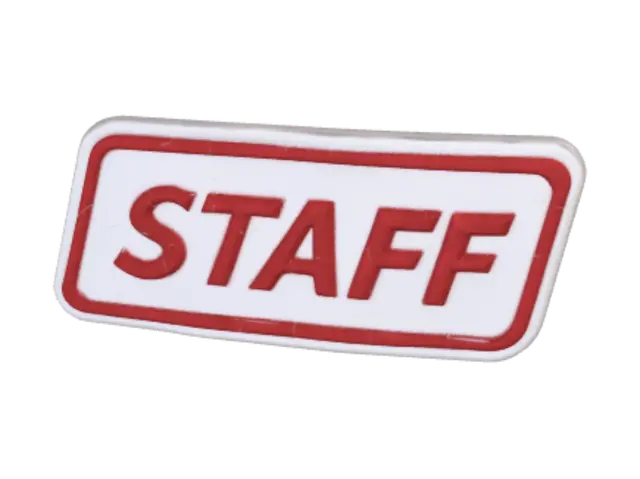 Red Staff Patch - Insignia 3D model, vytvořený pomocí AI