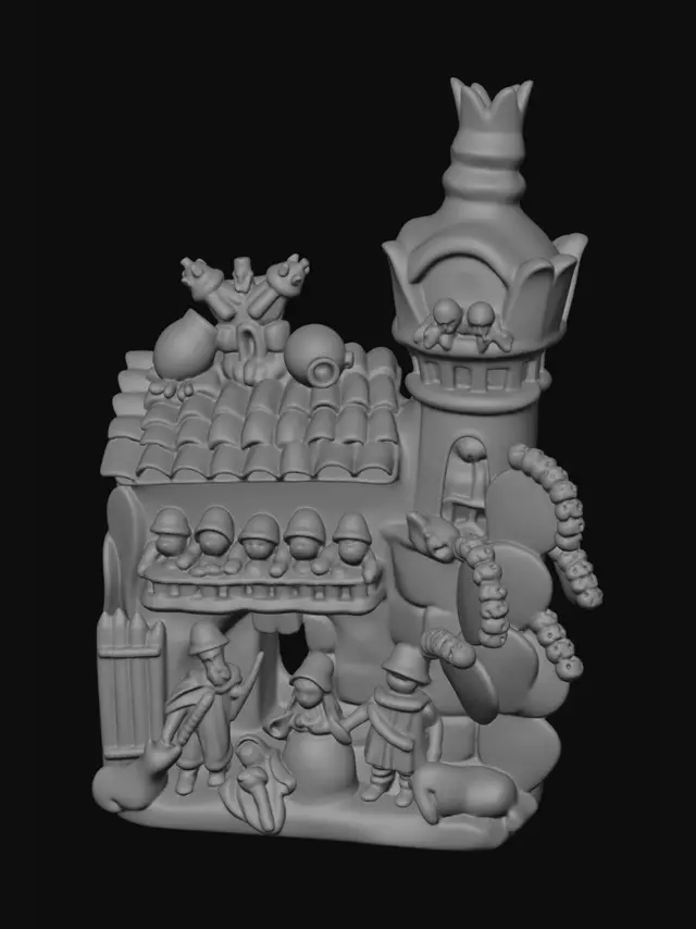 3D model for Terracotta Village Tableau