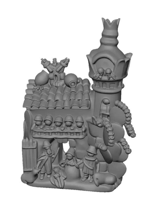 3D model for Terracotta Village Tableau