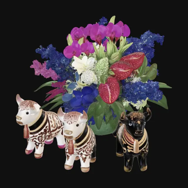 3D model for Blooms on Painted Horses