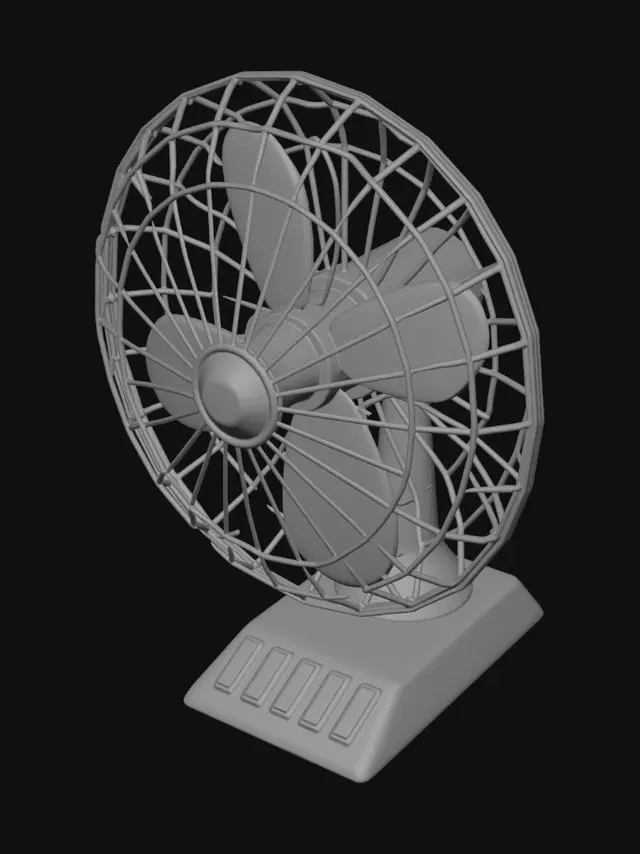 3D model for Vintage Desk Fan