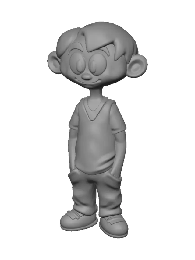 3D model for Cloud Hair Kid