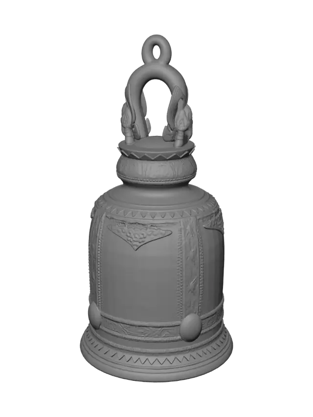 3D model for Ornate bronze ceremonial bell