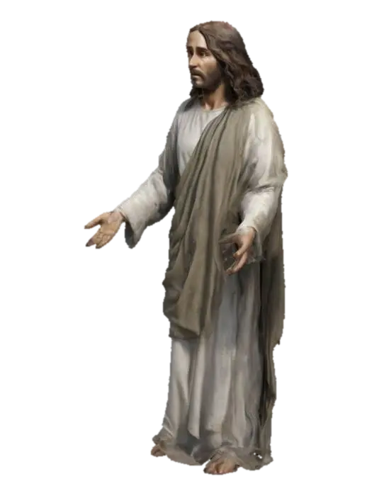 #realistic# Jesus Christ, Highly Detailed, Ultra Realistic, A-pose, Full Body. 3D model, vytvořený pomocí AI