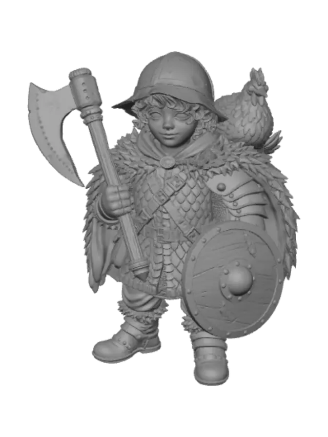 3D model for Chicken Knight