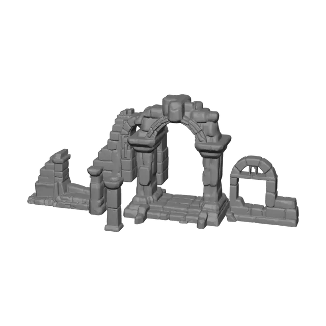 3D model for Destroyed City