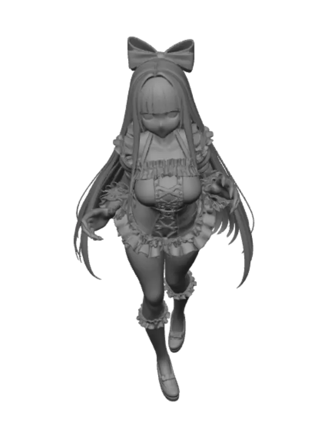 3D model for Midnight Pumpkin Witch