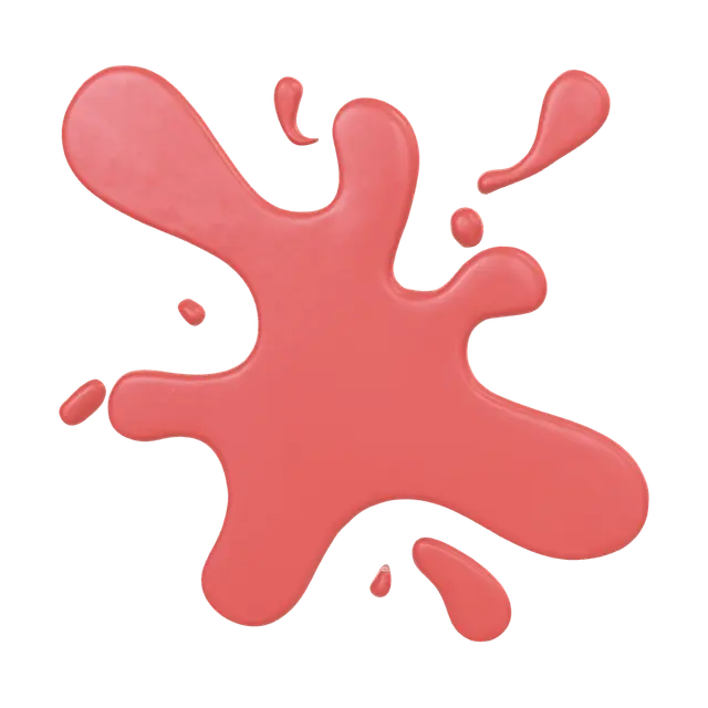 3D model for Red Paint Splat