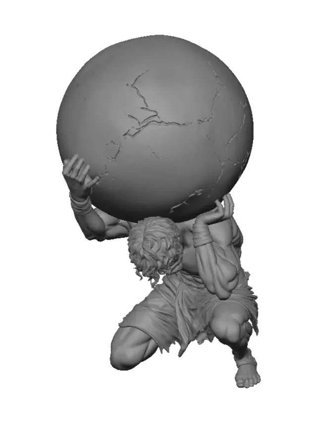 3D model for Atlas Carrying the World