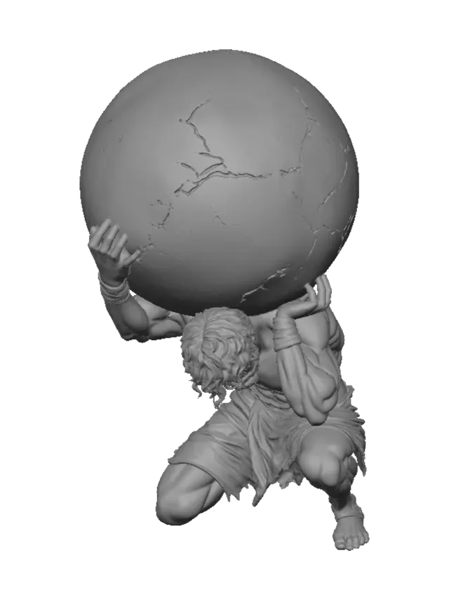 3D model for Atlas Carrying the World