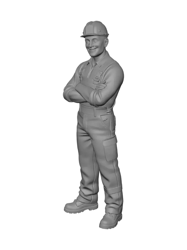 3D model for Confident Construction Worker