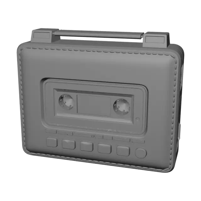 3D model for A leather wrapped Sony walkman from the 1980s