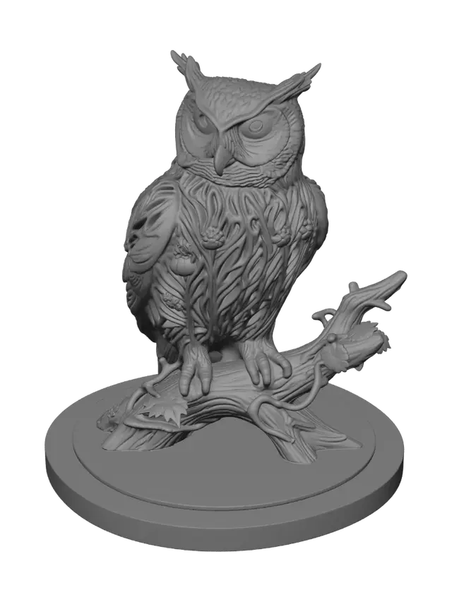 3D model for Vine-Wrapped Owl