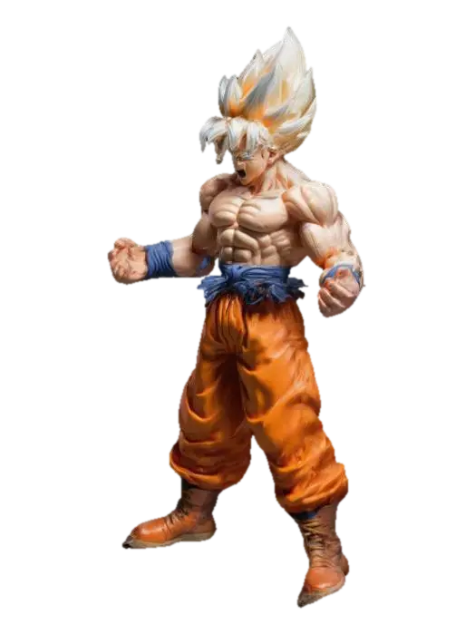 Super Saiyan Awakening 3D model, vytvořený pomocí AI