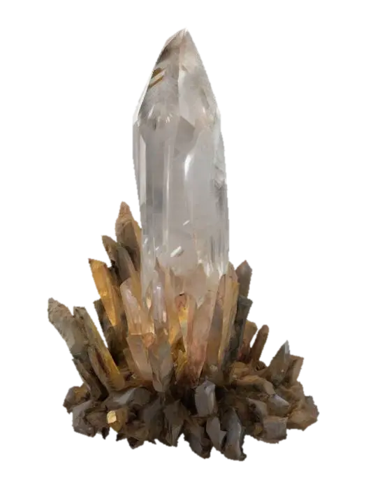 Crystal Spire 3D model, vytvořený pomocí AI