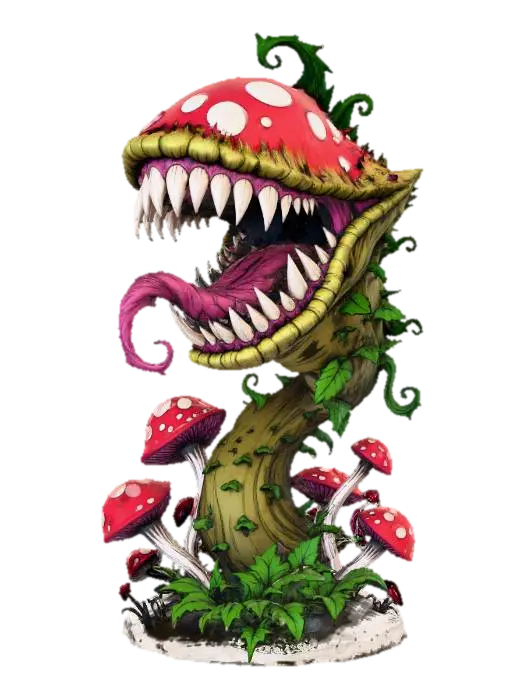 Carnivorous Cap 3D model, vytvořený pomocí AI