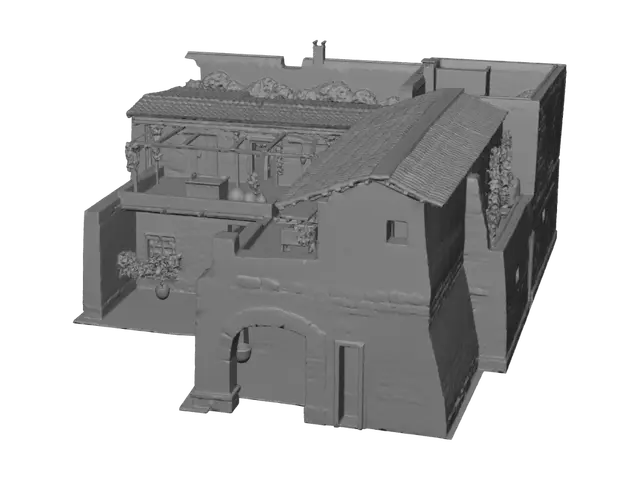 3D model for Sunlit Mediterranean Courtyard