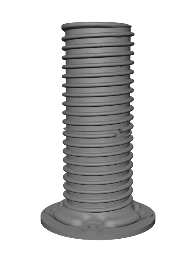 3D model for Rubber bellows with flange