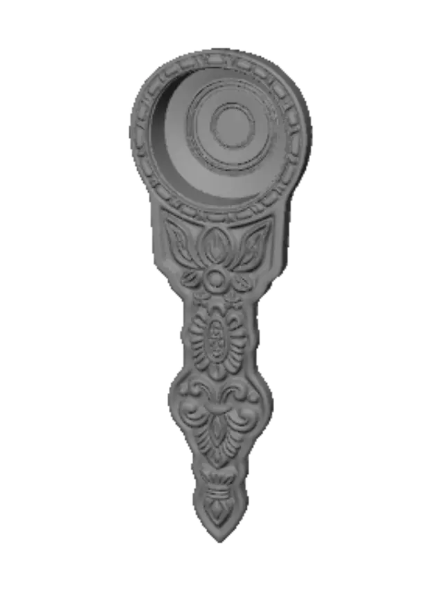 3D model for Ornate gold ladle
