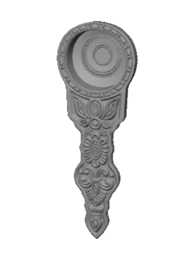 3D model for Ornate gold ladle