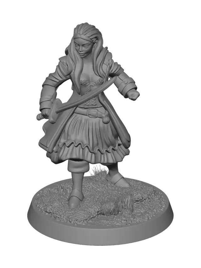 3D model for Stylized Blackbeard