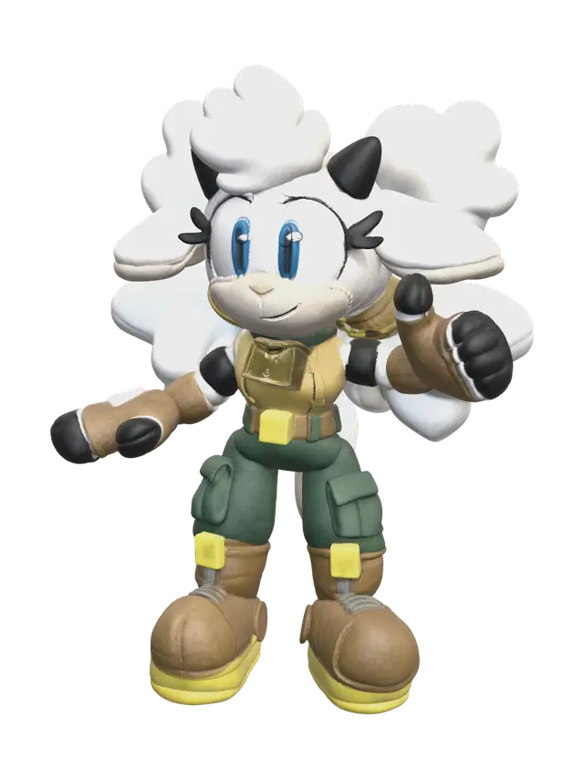 Modello 3D Fantasy Lanolin The Sheep - Fable, generato dall’IA