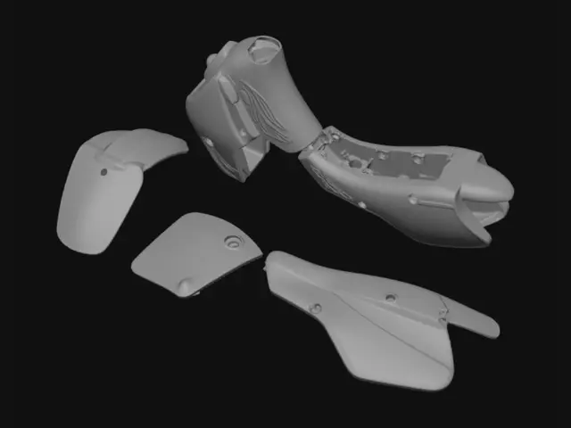 3D model for Panther Mono-Track Fairings