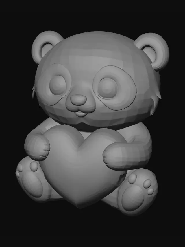 3D model for Panda Hug