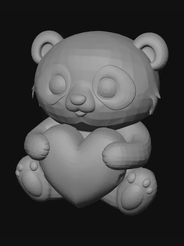 3D model for Panda Hug