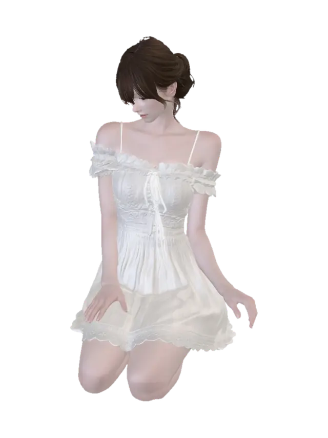 Lace and Light - Delicate 3D model, vytvořený pomocí AI