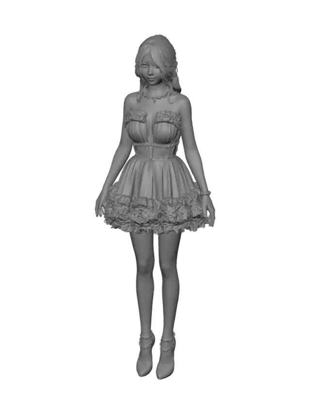3D model for Noir Feathered Glamour