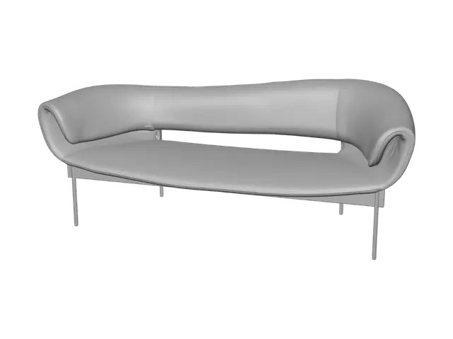 3D model for Copper Lounge Sofa