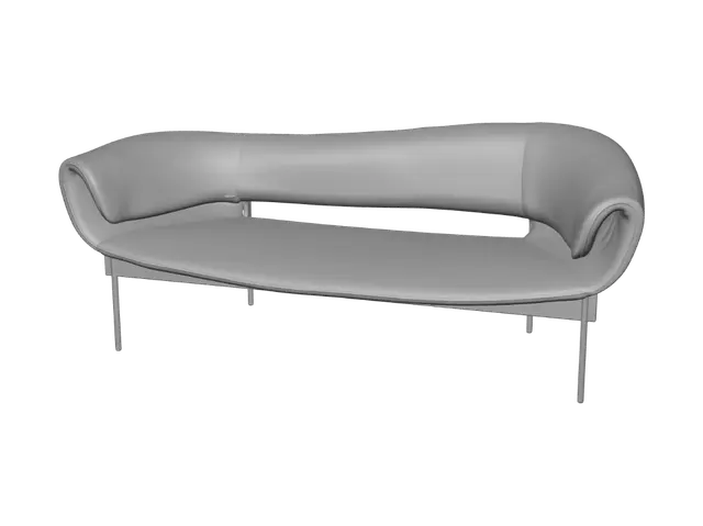 3D model for Copper Lounge Sofa