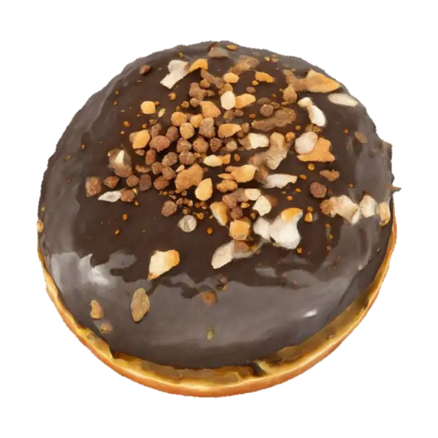 Chocolate Crunch Donut - Sweets 3D model, vytvořený pomocí AI