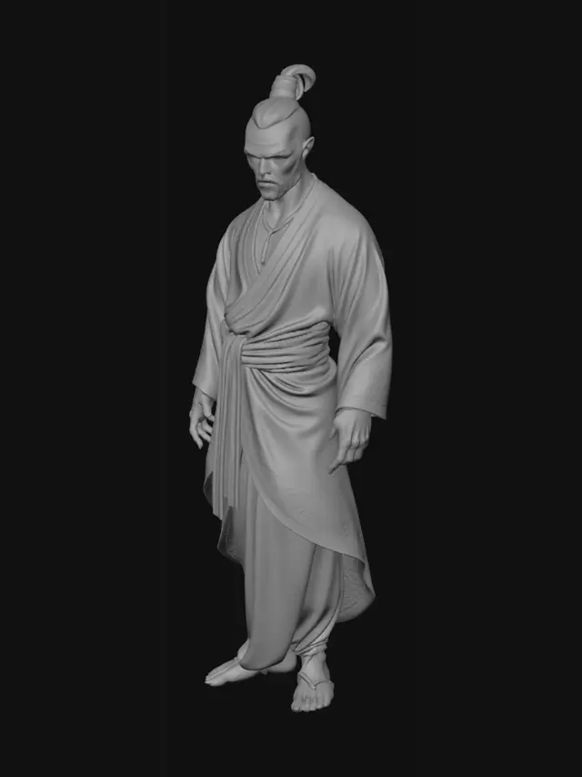 3D model for bana oyunum için cin karakteri oluştur islam dinindeki anlatıldıgı gibi gözlerinden kanlar aksın unreal engine karakteri olucak kıyafetleri rahipe kıyafetlri gibi olsun ultra gerçekci olsun