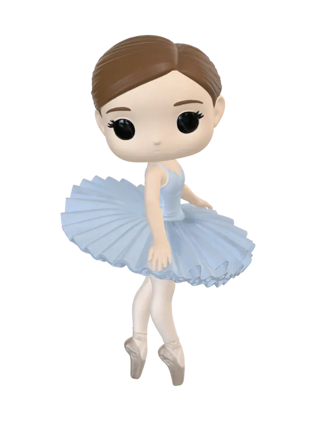 3D model for Blue Tulle Ballerina