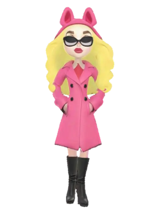 Modello 3D Abigail MacPoodle - Nerd, generato dall’IA