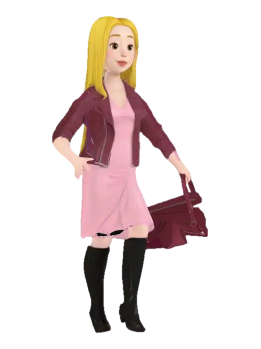 Modello 3D Heartfilia MacPoodle - Humanized, generato dall’IA