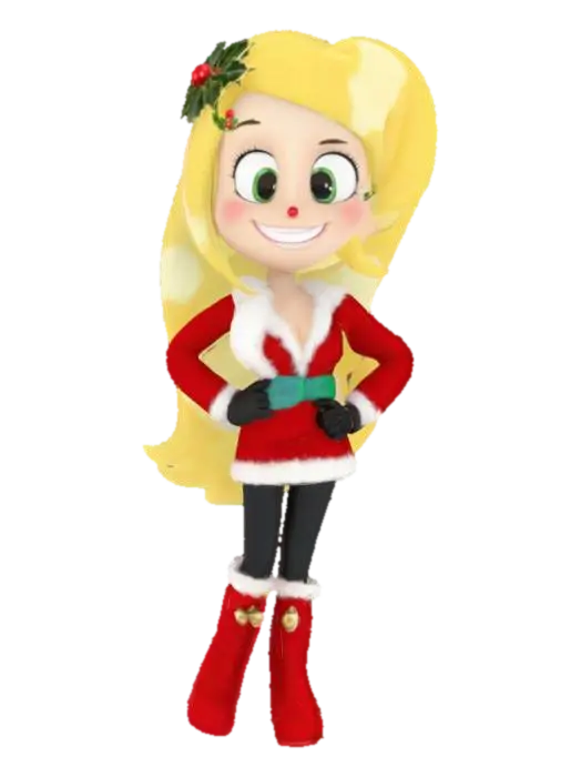 Holly Kringle - Santaclaus 3D model, vytvořený pomocí AI