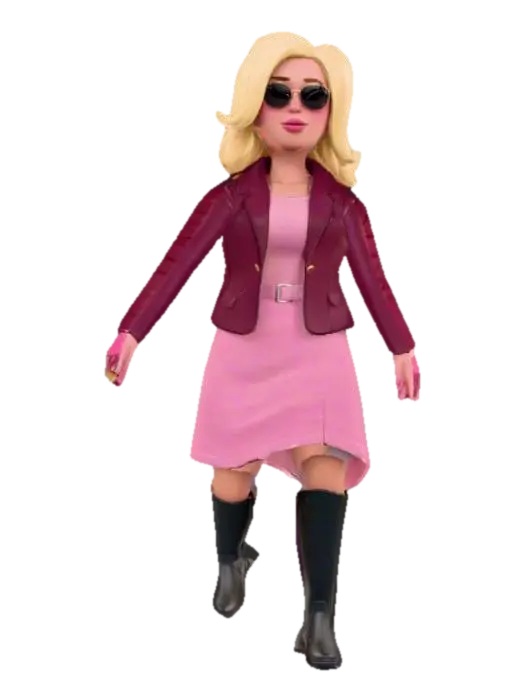Modello 3D Vicki Alexander - Humanized, generato dall’IA