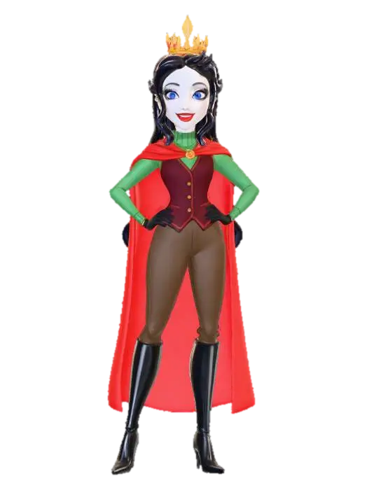 Snow White (Ever After High™ Christmas) - Yuletide 3D model, vytvořený pomocí AI