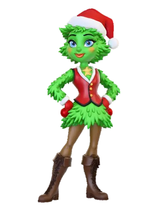 Firstin Evergreen #Christmas2025# - Santahat 3D model, vytvořený pomocí AI