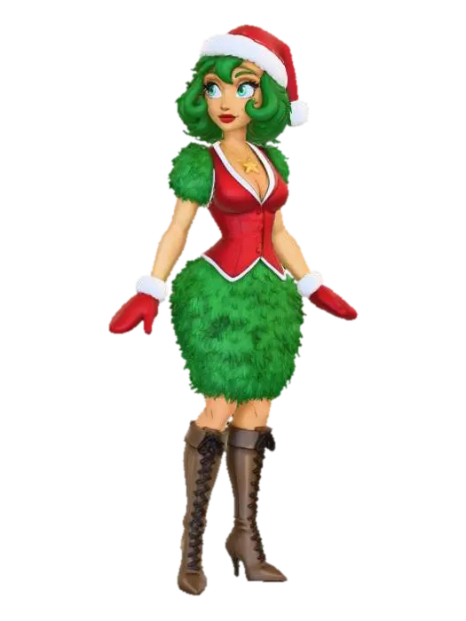 Twinkle Evergreen #Christmas2025# - Santahat 3D model, vytvořený pomocí AI